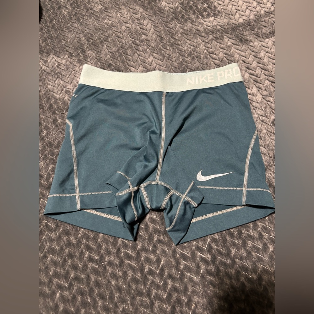 Nike Pro Teal Compression Shorts